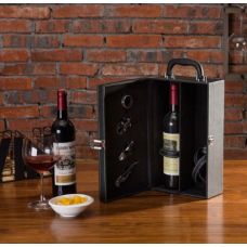 Подарочная шкатулка набор для вина на две бутылки Classical Wine